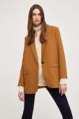 Піджак Answear Lab колір коричневий однобортний однотонна