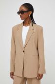 Піджак Answear Lab колір бежевий однобортний візерунок
