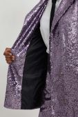 Піджак Answear Lab колір фіолетовий без застібки