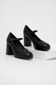 Туфлі Answear Lab колір чорний каблук блок (3448084) Туфлі Answear Lab колір чорний каблук блок (3448084)
