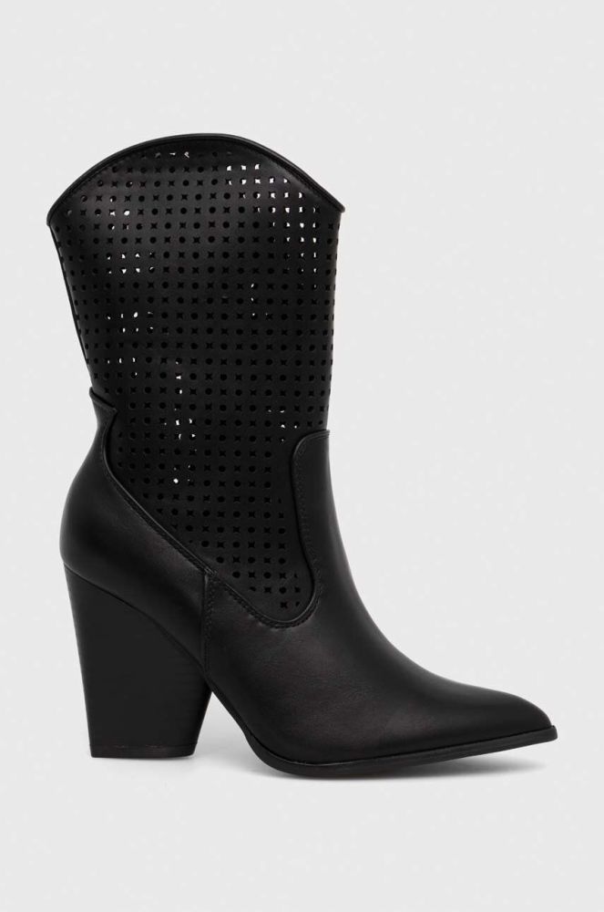 Черевики Answear Lab жіночі колір чорний каблук блок (3478759)