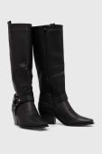 Чоботи Answear Lab X Лімітована колекція NO SHAME жіночі колір чорний каблук блок