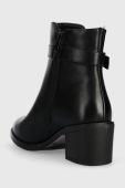 Черевики Answear Lab жіночі колір чорний каблук блок злегка утеплена (3471784)