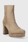Черевики Answear Lab жіночі колір бежевий каблук блок (3535256)