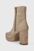 Черевики Answear Lab жіночі колір бежевий каблук блок (3535256)