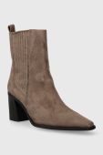 Черевики Answear Lab жіночі колір бежевий каблук блок (3483365)
