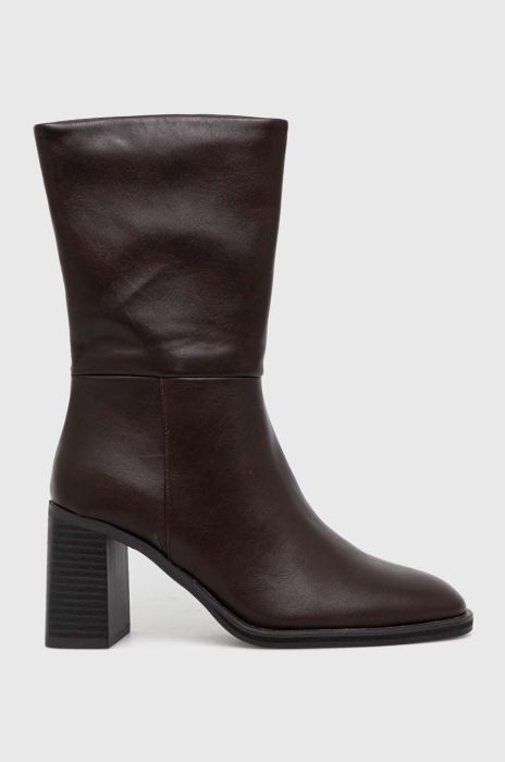 Черевики Answear Lab жіночі колір коричневий каблук блок (3548409)