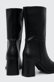 Черевики Answear Lab жіночі колір чорний каблук блок (3548403)