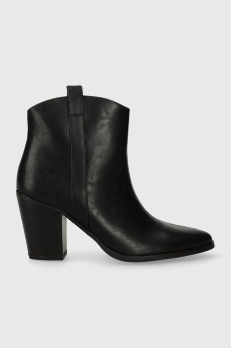 Черевики Answear Lab жіночі колір чорний каблук блок (3483389)