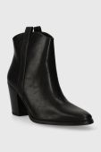 Черевики Answear Lab жіночі колір чорний каблук блок (3483389)