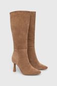 Чоботи Answear Lab жіночі колір бежевий на шпильці