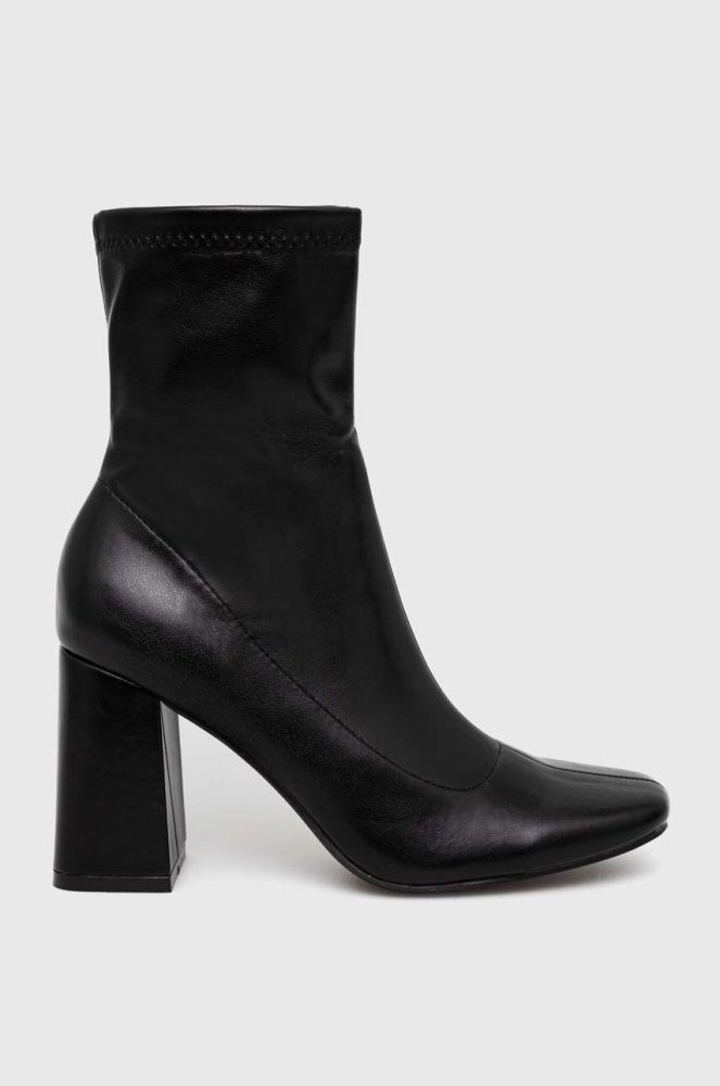 Черевики Answear Lab жіночі колір чорний каблук блок (3525191)