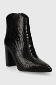 Черевики Answear Lab жіночі колір чорний каблук блок (3520928)