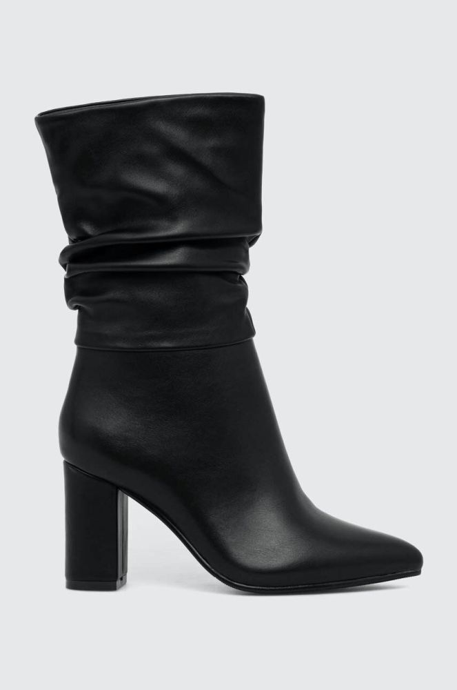 Черевики Answear Lab жіночі колір чорний каблук блок злегка утеплена (3548418)