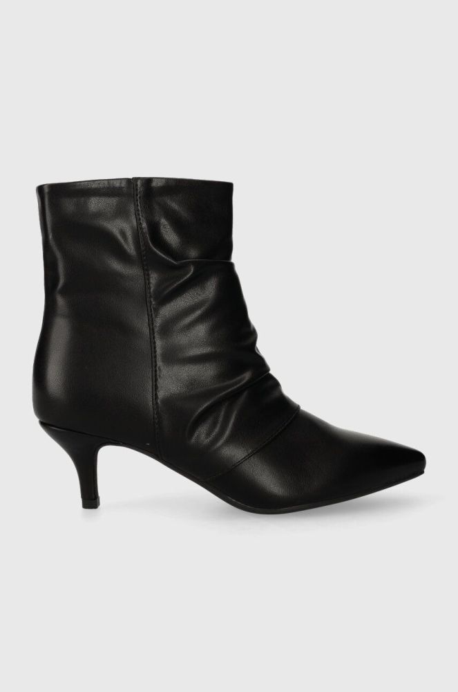 Черевики Answear Lab жіночі колір чорний каблук блок (3525197)