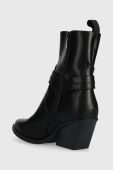 Черевики Answear Lab жіночі колір чорний каблук блок (3520867)