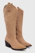 Черевики Answear Lab жіночі колір бежевий каблук блок (3525356)