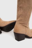 Черевики Answear Lab жіночі колір бежевий каблук блок (3525356)
