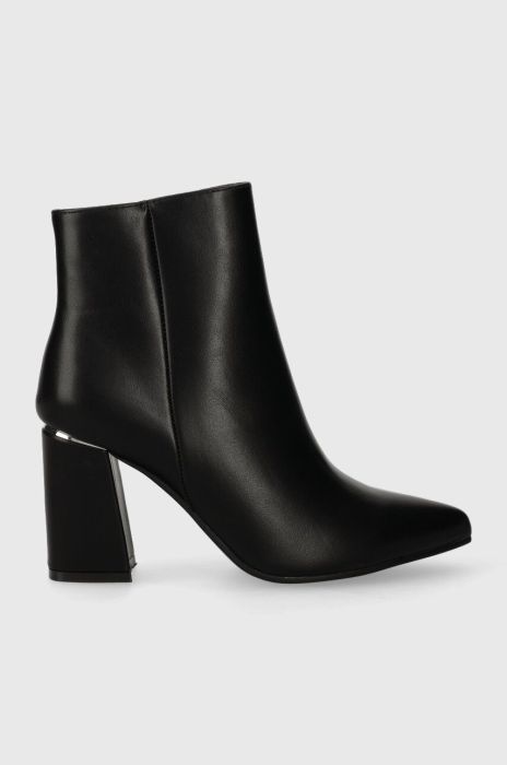 Черевики Answear Lab жіночі колір чорний каблук блок злегка утеплена (3530224)