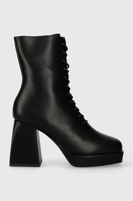 Черевики Answear Lab жіночі колір чорний каблук блок злегка утеплена (3521049)