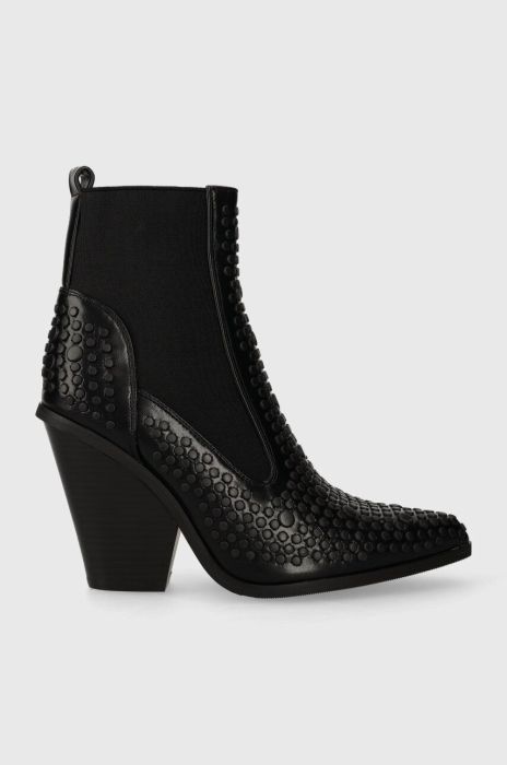 Черевики Answear Lab жіночі колір чорний каблук блок (3535273)