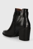 Черевики Answear Lab жіночі колір чорний каблук блок злегка утеплена (3530255)
