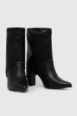 Черевики Answear Lab жіночі колір чорний каблук блок (3548514)