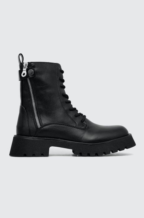 Черевики Answear Lab жіночі колір чорний на плоскому ходу злегка утеплена (3569092) Черевики Answear Lab жіночі колір чорний на плоскому ходу злегка утеплена (3569092)