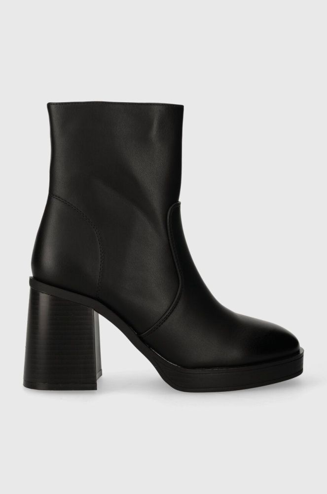 Черевики Answear Lab жіночі колір чорний каблук блок (3551865)