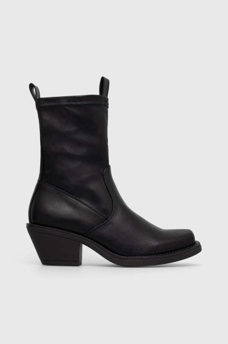 Черевики Answear Lab жіночі колір чорний каблук блок (3594009)