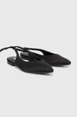 Балетки Answear Lab колір чорний відкрита п'ята (3606553)