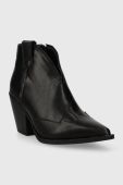 Черевики Answear Lab жіночі колір чорний каблук блок (3592301)