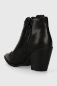 Черевики Answear Lab жіночі колір чорний каблук блок (3592301)