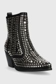 Черевики Answear Lab жіночі колір чорний каблук блок злегка утеплена (3592307)