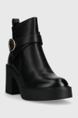 Черевики Answear Lab жіночі колір чорний каблук блок злегка утеплена (3592313)