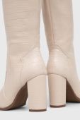 Чоботи Answear Lab жіночі колір бежевий каблук блок (3603826)