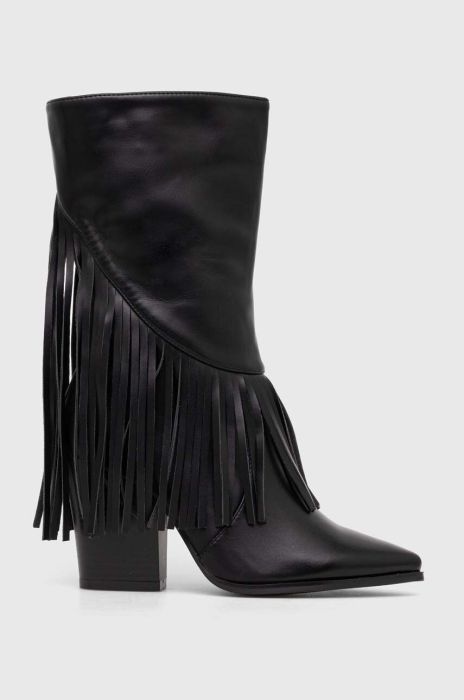 Черевики Answear Lab жіночі колір чорний каблук блок (3603838)