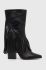 Черевики Answear Lab жіночі колір чорний каблук блок (3603838)