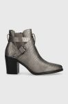 Черевики Answear Lab жіночі колір срібний каблук блок злегка утеплена (3594073) Черевики Answear Lab жіночі колір срібний каблук блок злегка утеплена (3594073)