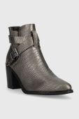 Черевики Answear Lab жіночі колір срібний каблук блок злегка утеплена (3594073) Черевики Answear Lab жіночі колір срібний каблук блок злегка утеплена (3594073)