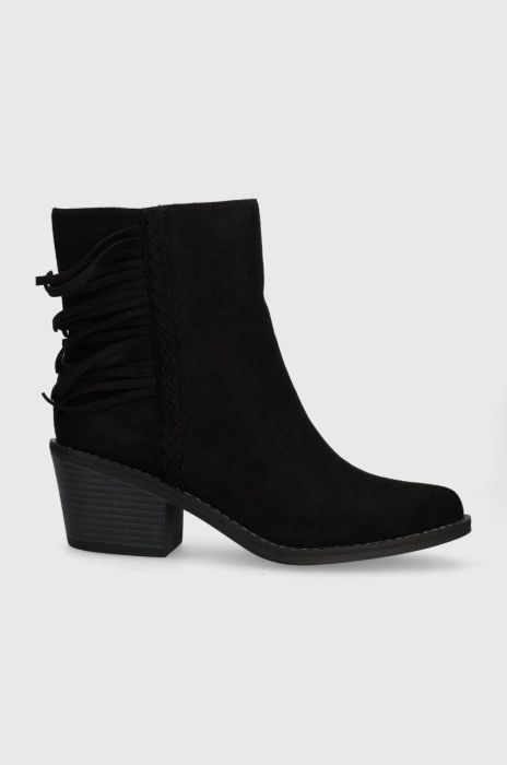 Черевики Answear Lab жіночі колір чорний каблук блок утеплене (3594080)