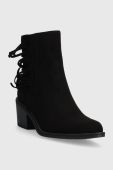Черевики Answear Lab жіночі колір чорний каблук блок утеплене (3594080)
