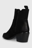 Черевики Answear Lab жіночі колір чорний каблук блок утеплене (3594098)
