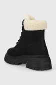 Черевики Answear Lab жіночі колір чорний на плоскому ходу утеплене (3615547)