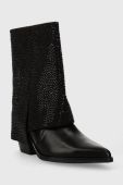 Черевики Answear Lab жіночі колір чорний каблук блок злегка утеплена (3639572)