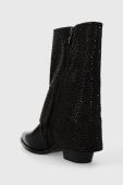 Черевики Answear Lab жіночі колір чорний каблук блок злегка утеплена (3639572)