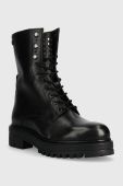 Шкіряні черевики Answear Lab жіночі колір чорний на платформі (3645998)