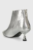 Черевики Answear Lab жіночі колір срібний каблук блок
