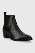 Шкіряні черевики Answear Lab жіночі колір чорний каблук блок (3648914)