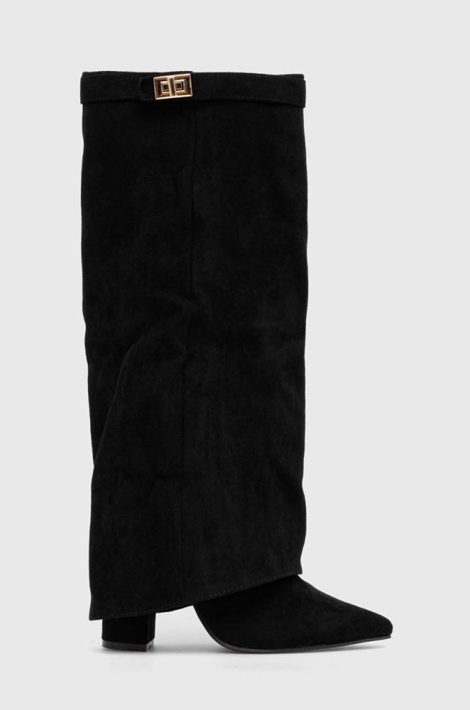 Чоботи Answear Lab жіночі колір чорний каблук блок (3655939)